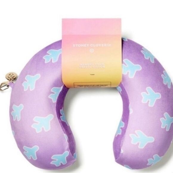NWT Stoney Clover Lane X Target Neck Pillow Airplane Print - Picture 3 of 3
